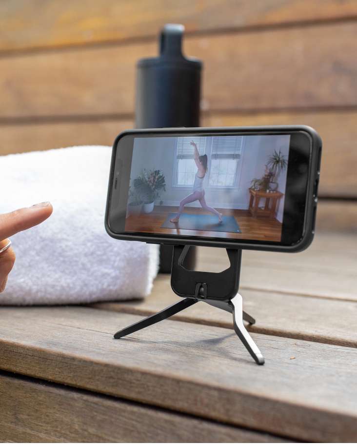 Mobile Tripod use for watching a video